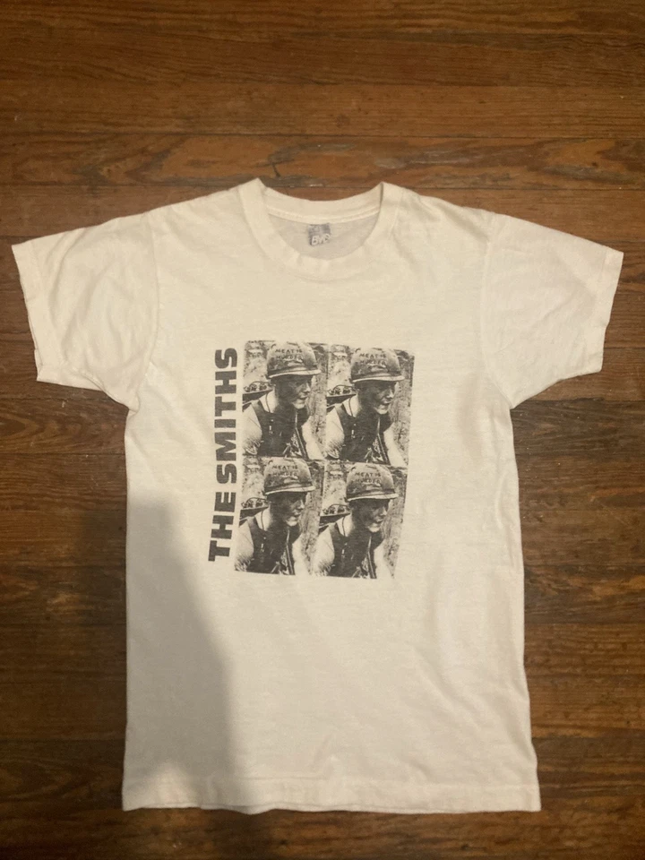 Camisa Smiths Vintage Punto Único Joy Division Nuevo Orden Oasis Stone Roses Desenfoque Foto 3 de 4