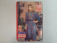 See & Sew Pattern - Misses' Dress (6-14) #6318 - Uncut