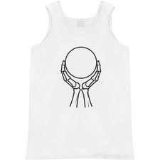 'Skeleton with Crystal Ball' Adult Vest / Tank Top AV064485
