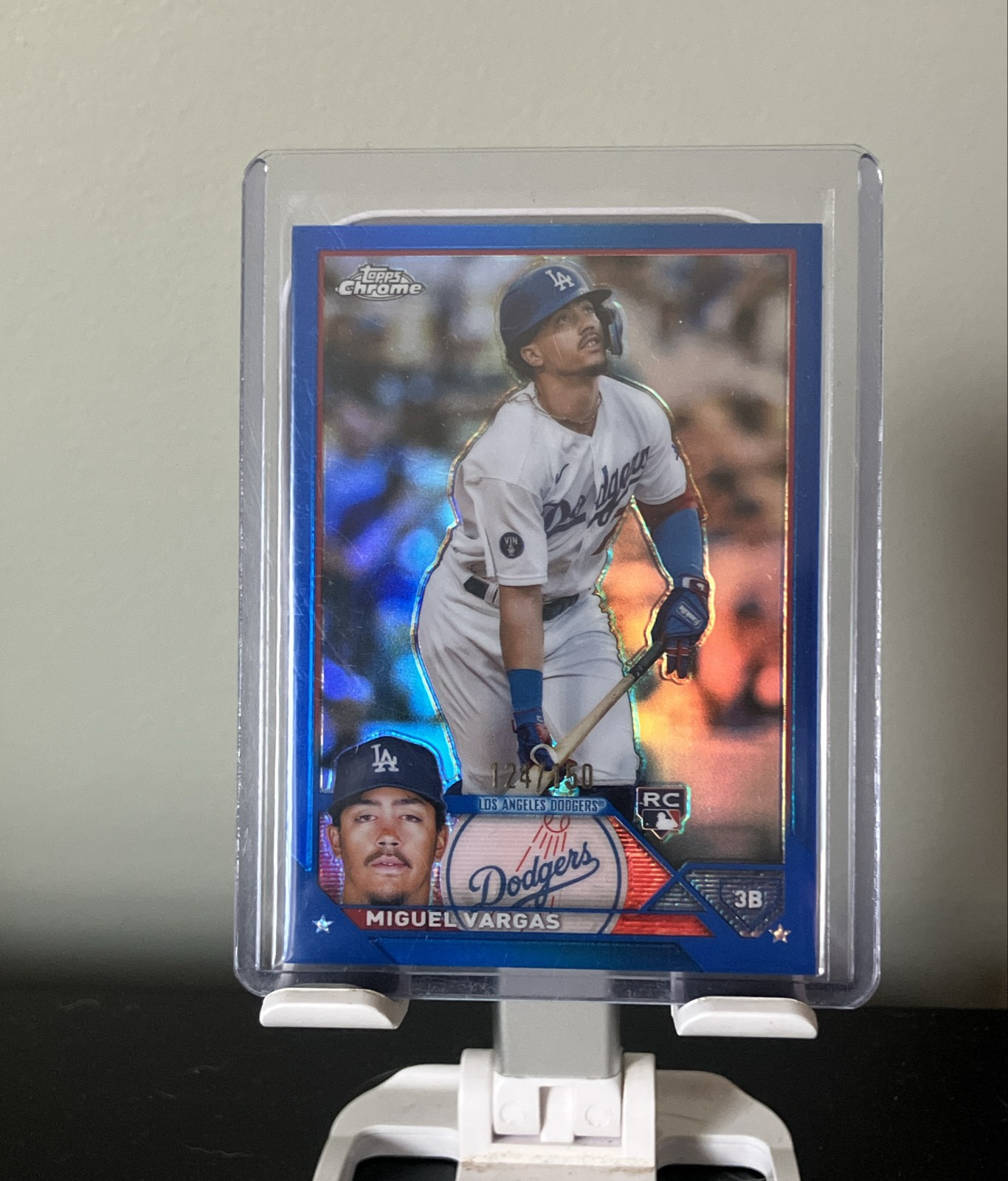 Miguel Vargas - 2023 Topps Chrome - #161 Blue Refractor /150 (RC)