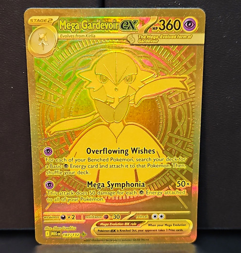 Pokemon TCG Mega Gardevoir EX 187/132 Evolutions Secret Rare Full Art Holo