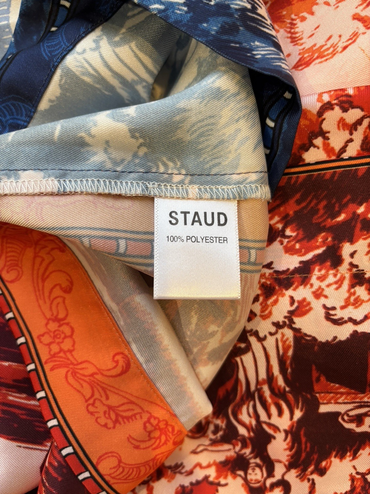 Staud button down Camper Style, Poly like Silk, M… - image 6