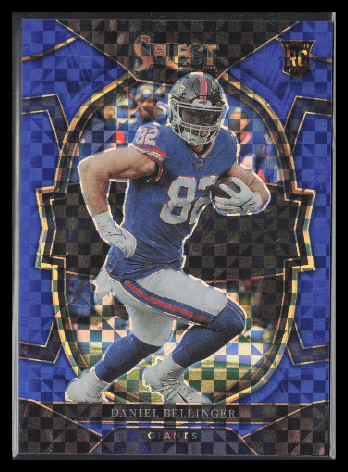 Daniel Bellinger 2022 Panini Select Blue Prizm Rookie /199 #84 New York Giants