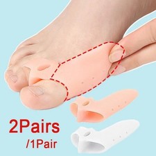 1 Pair Silicone Gel Bunion Toe Corrector Orthotics Straightener Separator Pain