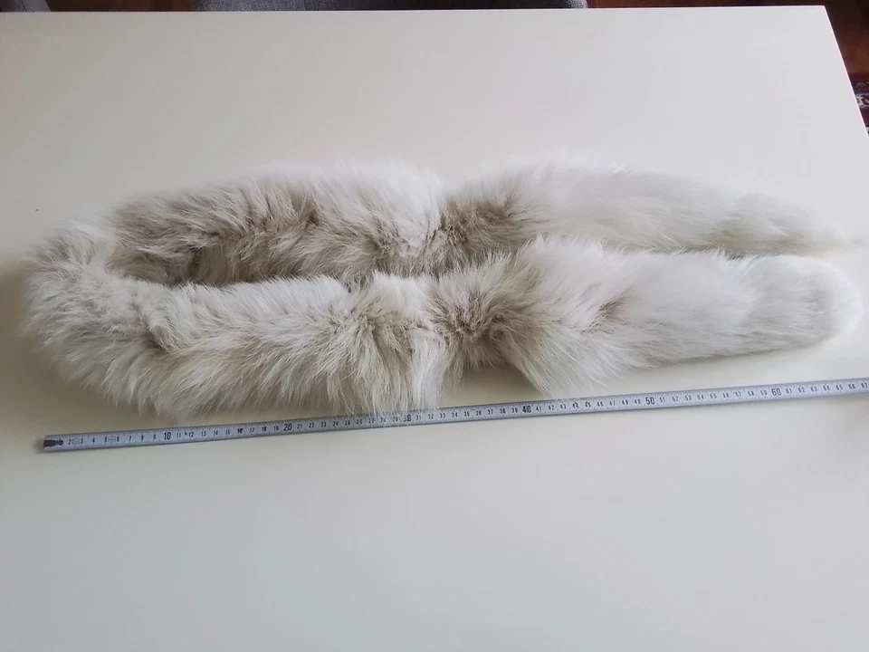 MAGNIFIQUE ÉTOLE EN FOURRURE RENARD ARGENTÉ VINTAGE - Photo 4/4