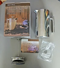 SECURA SFP-34DS French Press Coffee Maker 8 Cup 34 Ounce 18/10 Stainless Steel