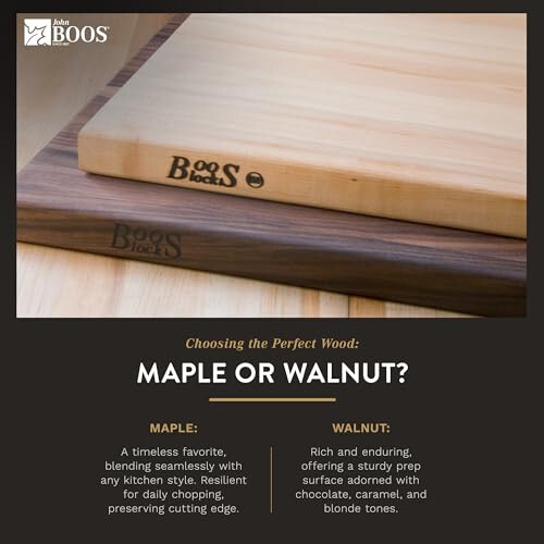 Boos Block B Series Round Wood Cutting Board with Feet, 1.5-Inch Thickness, 12" - Afbeelding 6 van 9