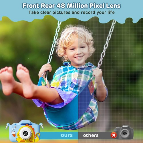 Appareil Photo Enfant 64G Grand Stockage 9600W HD Enfant Appareil Photo Numér... - Zdjęcie 8 z 9