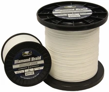 Diamond Braid Generation III Hollow Core Line - White - 80lb - 600 yards