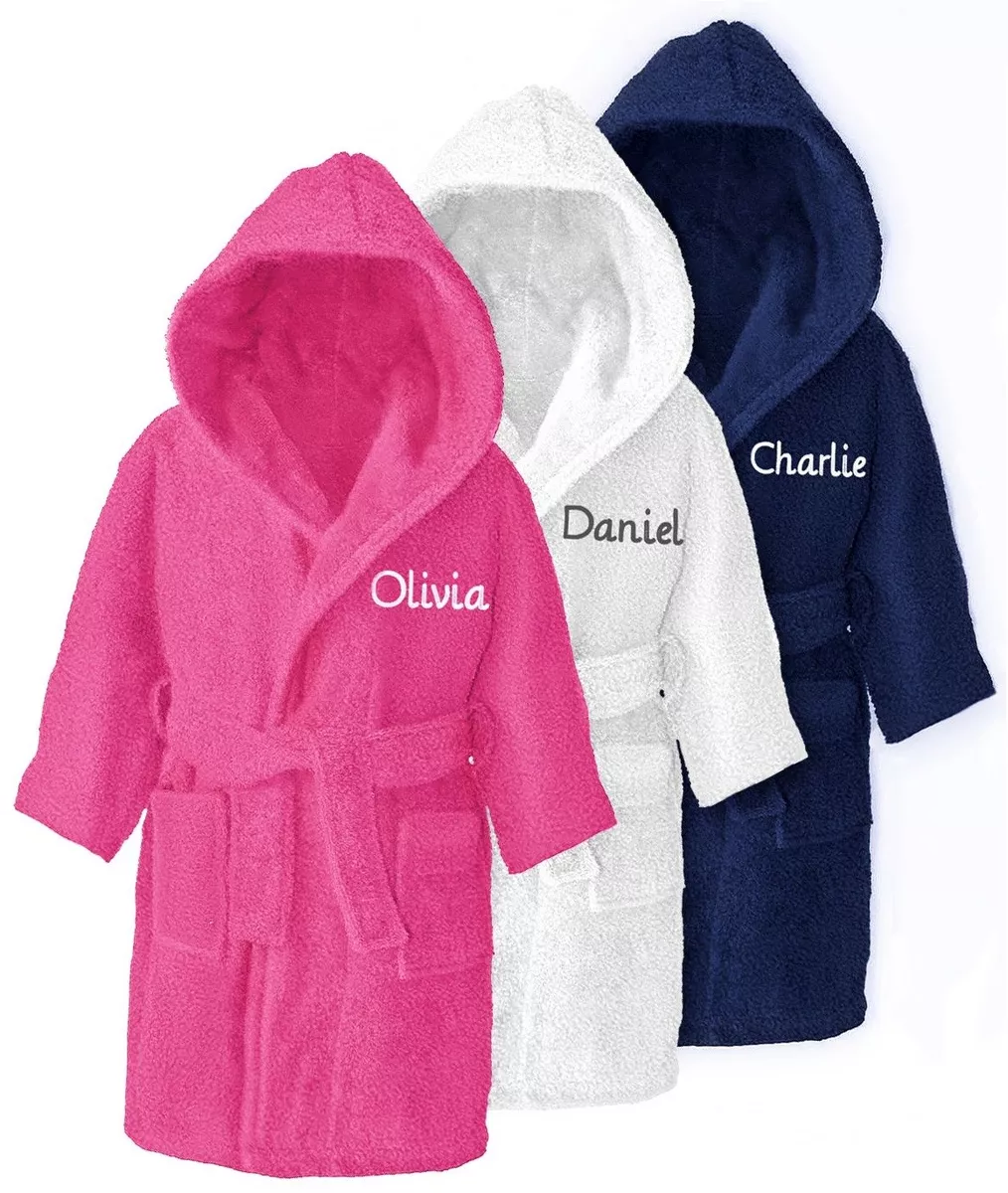 Girls Cotton Hooded Terry Robe Cover Up, Kids Sizes 3-12 - Walmart.com