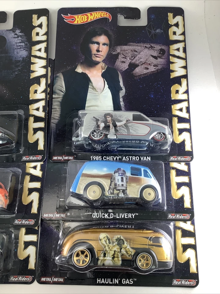 Hot Wheels Star Wars 2015 lote de 6 autobuses de arrastre Dream Panel Astro Sport rápido Foto 2 de 4