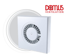 Silavent/Domus 100mm 4" Run On Timer Bathroom Extractor Fan SDF100TB DBF100