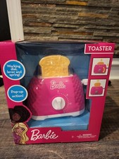 Barbie Pop up Action Toaster Working Dial Lever  Spring Preschool Child Kitchen