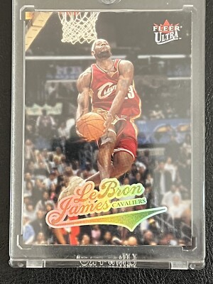 2004-05 Fleer Ultra Basketball LeBron James #114 Lakers Cavaliers 2nd Year