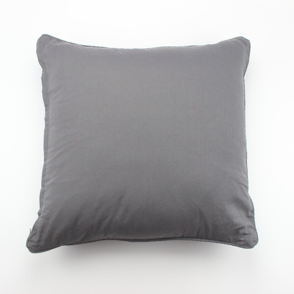 SAINSBURYS HOME Square Cushion Grey 45cmx45cm Cotton Polyester Soft