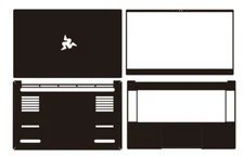 Carbon Vinyl Laptop Sticker Skin Cover for 2022 Razer Blade 15 RZ09-0421 15.6" 