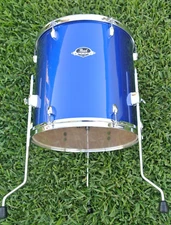 PEARL EXPORT 16" EXX HIGH VOLTAGE BLUE FLOOR TOM for YOUR DRUM SET! LOT K779