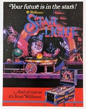 Dépliant flipper Williams Star إضاءة أصلي 1984