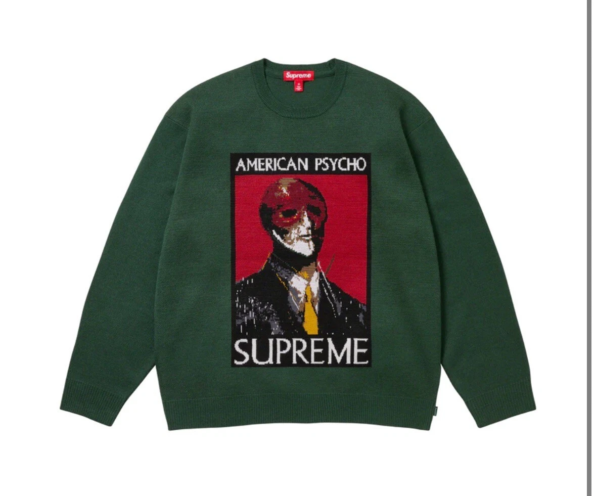Pull Supreme American Psycho   Grande Taille   Vert   Commande confirmée