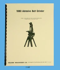 Foley Belsaw Model 1080 Belt Sander / Grinder Operator & Parts Manual *1149