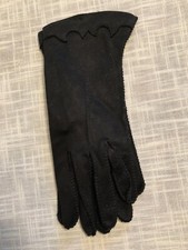 Vtg Ladies Sz7 STETSON Black Short Nylon Wedding/Opera Gloves Dress