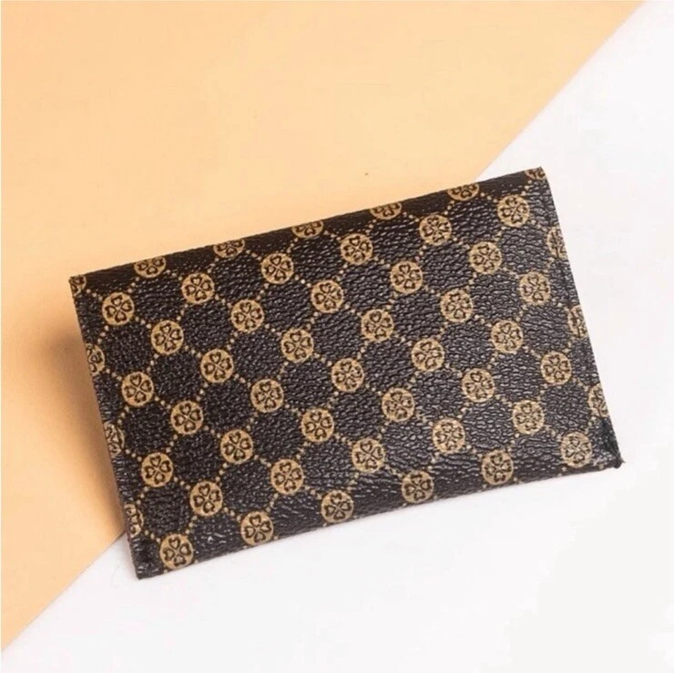 Envelope Wallet with Classy Brown-and-Ochra Pattern - Image 3 of 4