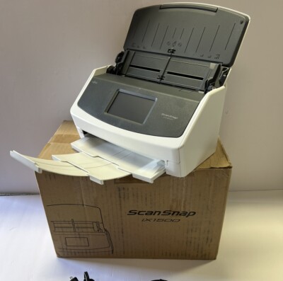 Fujitsu ScanSnap iX1500 Color Duplex Document Scanner Touch Screen