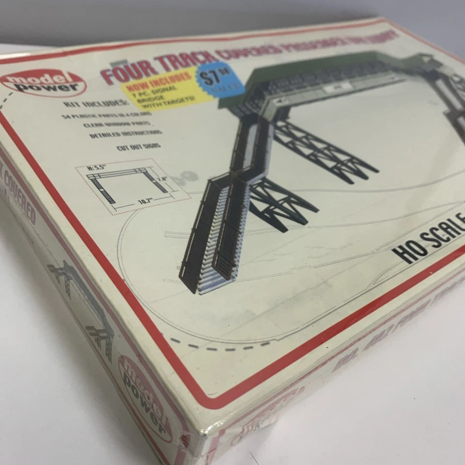 Model Power 402 HO Scale Four Track Passenger Walkway New Sealed Box - Image 2 of 3