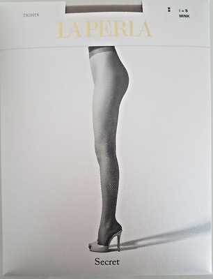 La Perla 1 x leichte Strumpfhose mit Schattenzehen, extrem transparent, Größe S / Nerz