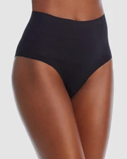 $48 Chantelle Women Black Smooth Comfort High Waist Shaper Briefs Size S