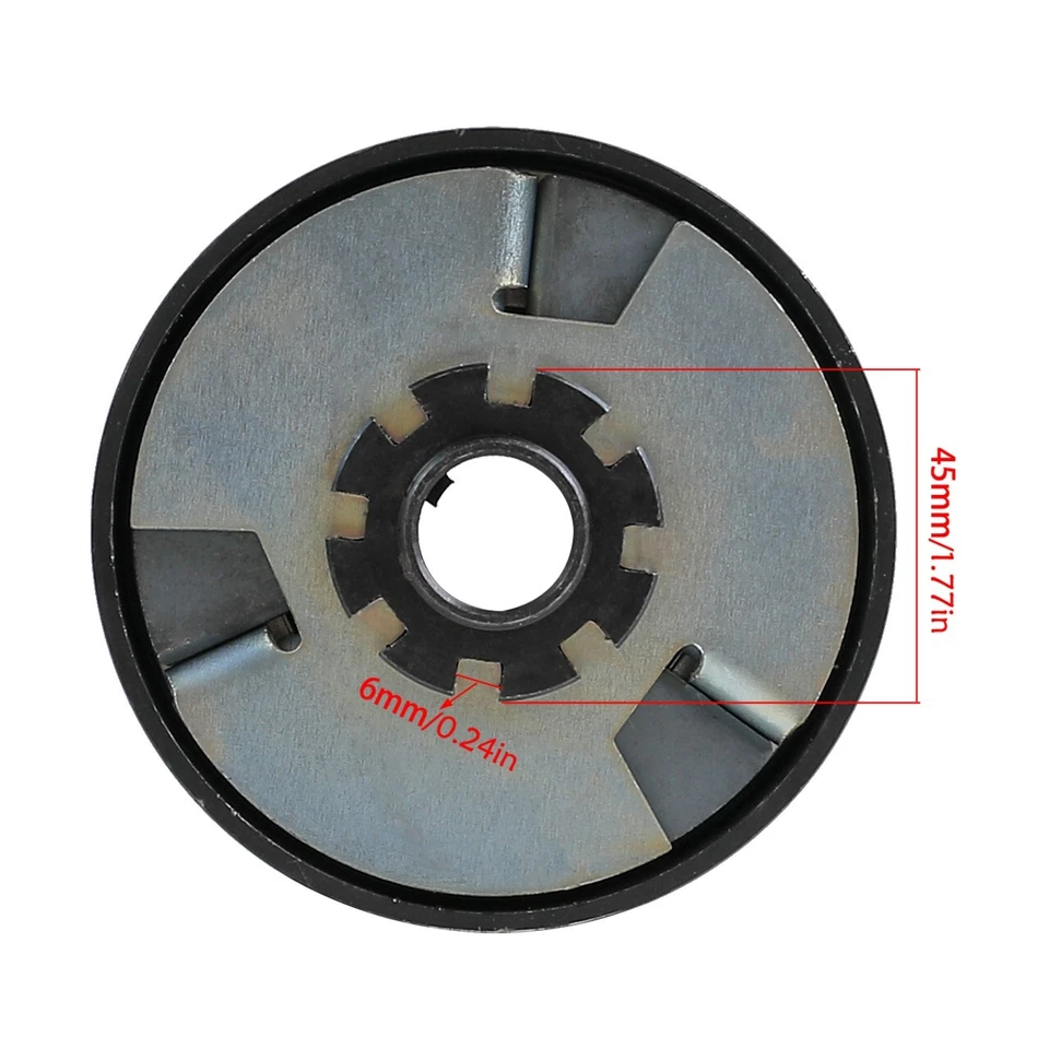 20mm Bore 12T Centrifugal Clutch + #35 Chain Sprocket For Go Kart ATV Scooter - Image 3 of 4