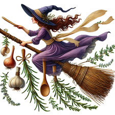 Wandtattoo Aufkleber Küchen Hexe Wandaufkleber 18X18 cm Groß