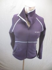 Columbia OMNI-WICK Size S Womens Purple Full Zip Fleece Lined Track Jacket 532