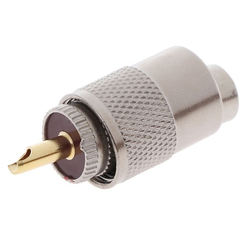 1PCS UHF PL259 Male Plug Straight Solder Connector Adapter for RG8U RG58-3 B.hw - Zdjęcie 2 z 7