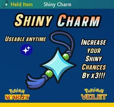 SHINY CHARM • 3x Higher Encounter Rate 💎 Pokemon Scarlet and Violet
