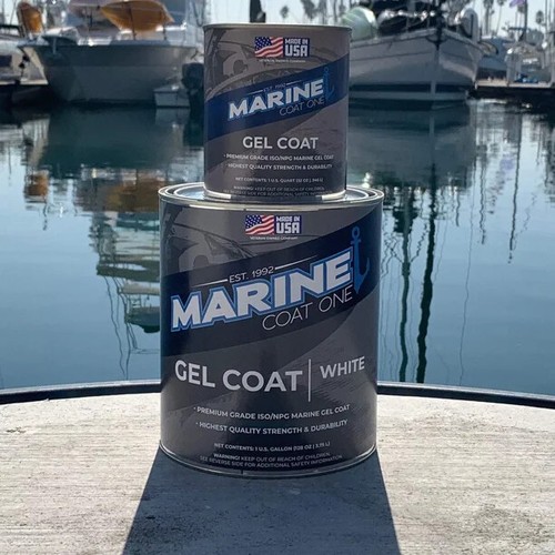 Marine Coat One, Clear Gelcoat Repair Kit For Boat, Clear Without Wax