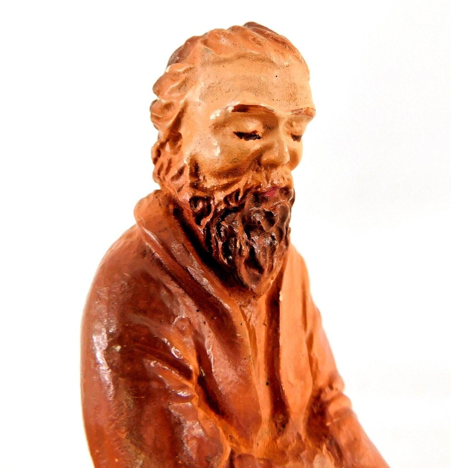 Joseph Nativity Figure Woolworth's 1950s Chalkware 33/4" H Vintage (3