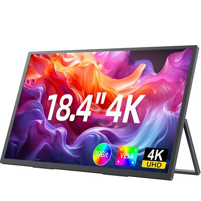 Used | Portable Monitor 18.4 Inch 4K 3840*2160 Laptop Monitor PC Screen Gaming
