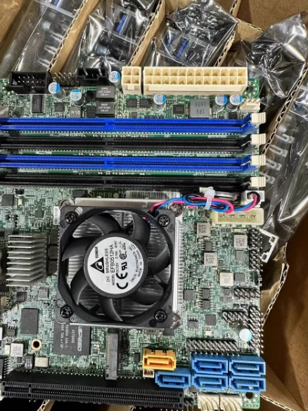 Supermicro X10SDV-16C-TLN2F server ITX Motherboard XEON D1581 dual 10 Gigabit - Image 3 of 4