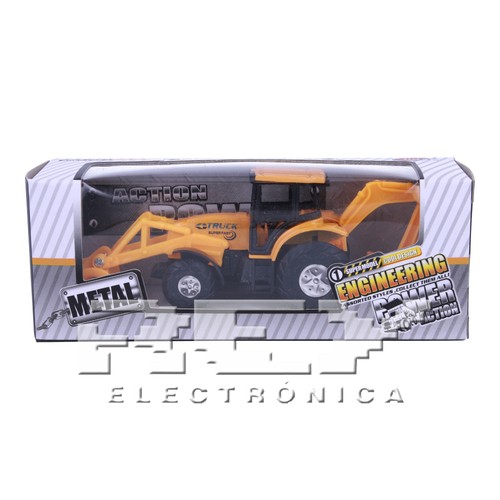 Retroexcavadora Pinzas Articulada Naranja Vehículo Campo Colección j238 - Imagen 8 de 8