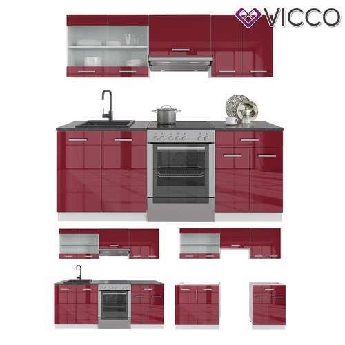 CUISINE 200 CM, CUISINE INTÉGRÉE, BLOC CUISINE VICCO R-LINE - Bild 7 von 7
