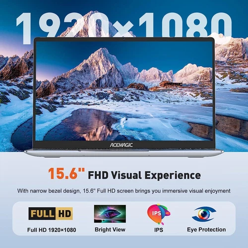 ACEMAGIC 15,6 Zoll Laptop Intel N95 16GB DDR4 RAM 512GB SSD Notebook Win11 WiFi5 - Bild 4 von 12