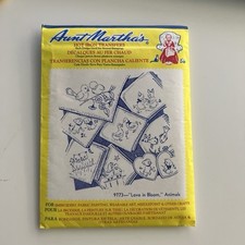 Aunt Martha's Hot Iron Transfers Pattern - Love In Bloom, Animals 9773 
