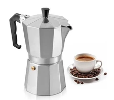 Classic Stovetop Espresso Coffee Maker Moka Pot Italian And Cuban Coffe 9 Cups