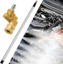 39''Portable Car Radiator Cleaning Wand with 25° Fan Nozzle,Stainless Steel Radi