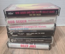 Vintage 80's Rock Cassettes Lot Of 6 Billy Joel Bob Seger John Mellencamp