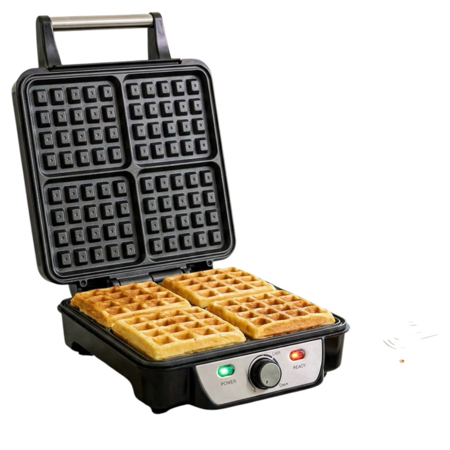 GEEPAS GWM36503UK 4 Slice Belgian Waffle Maker