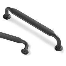 10 Pack Dark Gunmetal Gray Modern Cabinet Pulls 5 Inch 128mm Hole Center Kit...