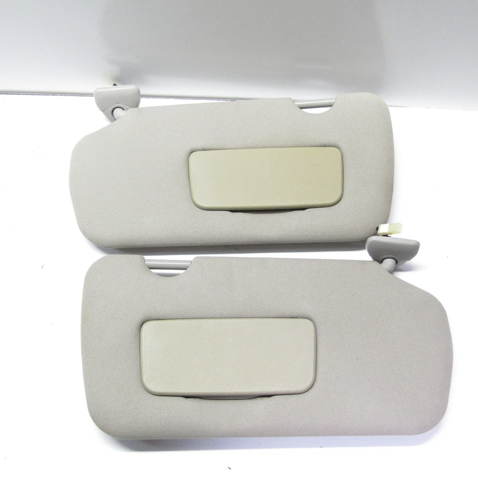 2000-2003 Nissan Altima Sun Visor Set LH RH Driver Passenger OEM Gray w/ Lights - Image 2 of 4