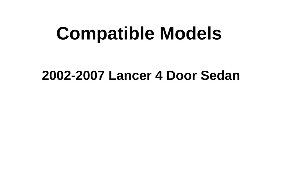 Fits 2002-2007 Mitsubishi Lancer Sedan Driver Left Side Rear Door Window Glass - Изображение 3 из 4